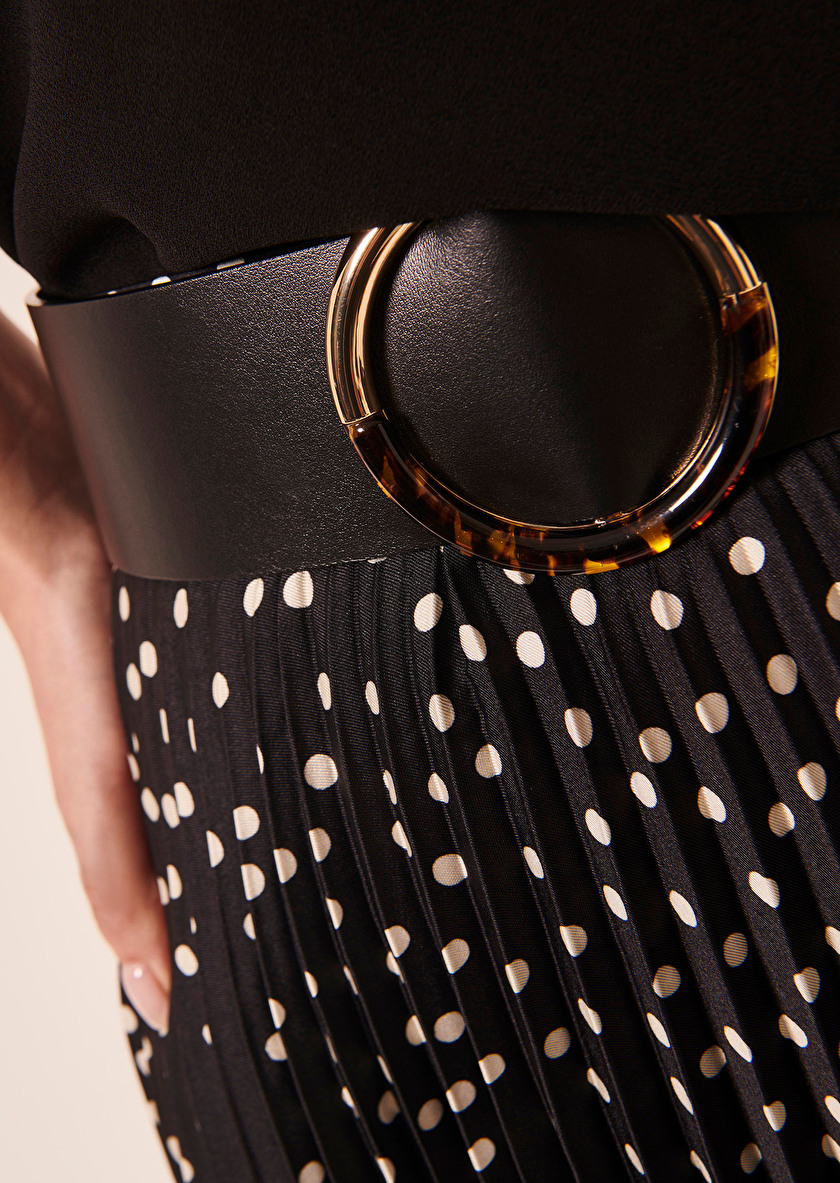 Lauren черный ремень из гладкой кожи Lauren черный ремень из гладкой кожи