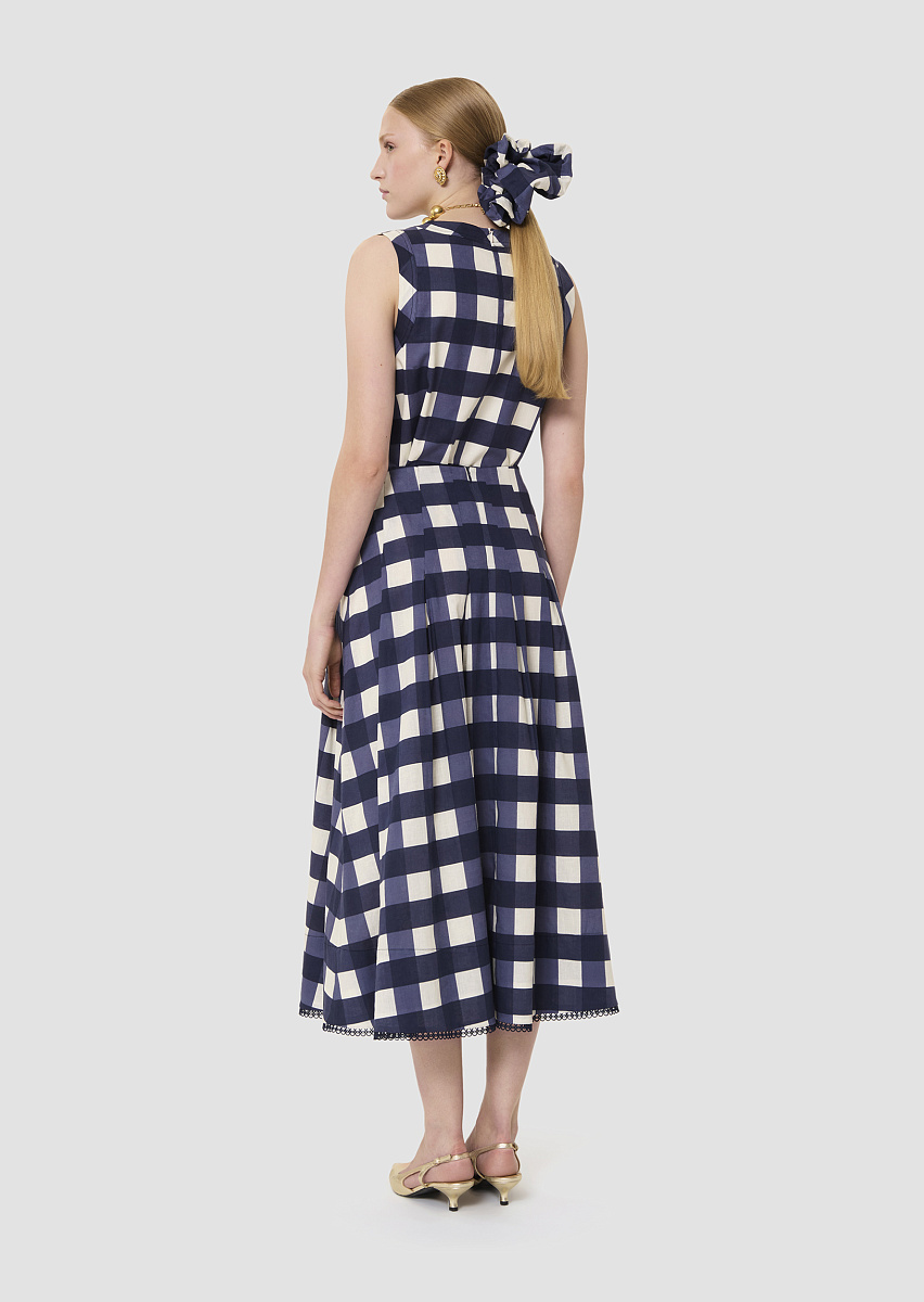 Javoue юбка в клетку темно-синего цвета