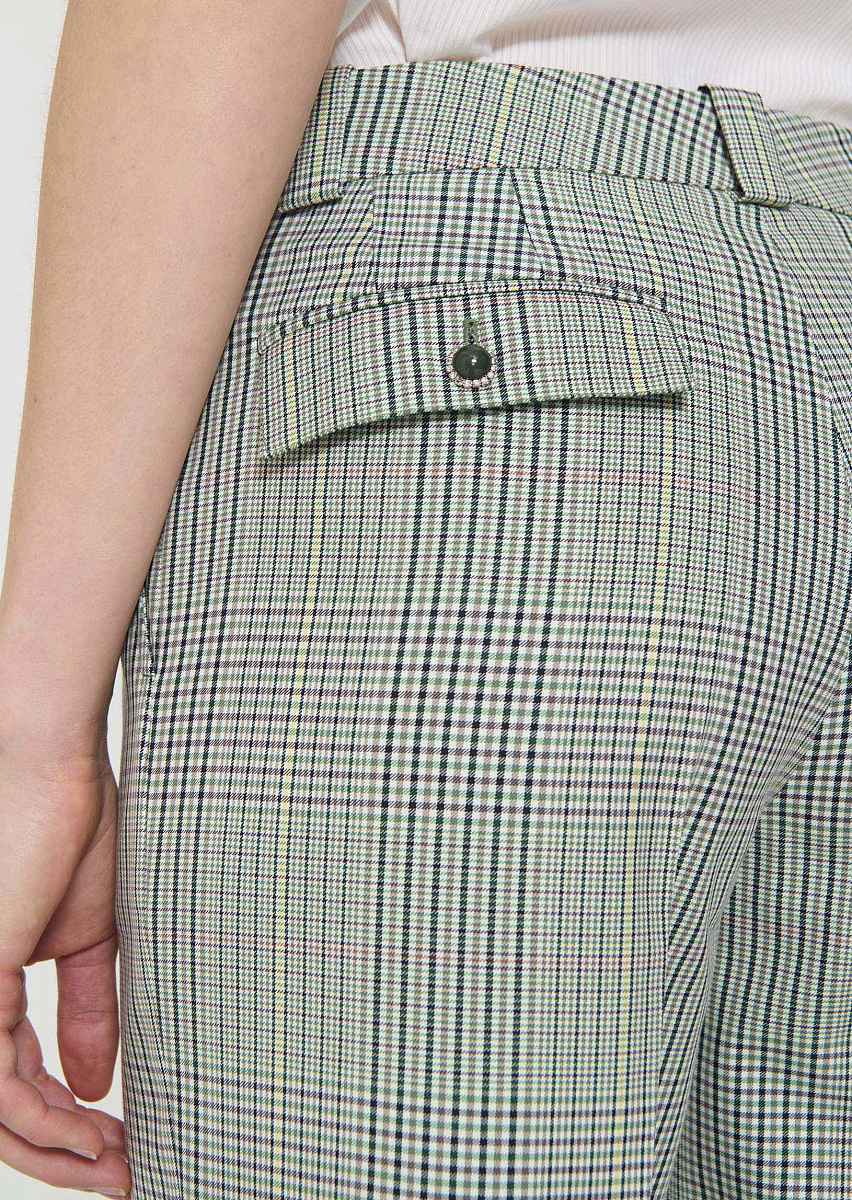 Polo брюки в темно-зеленую клетку "Принц Уэльский"
