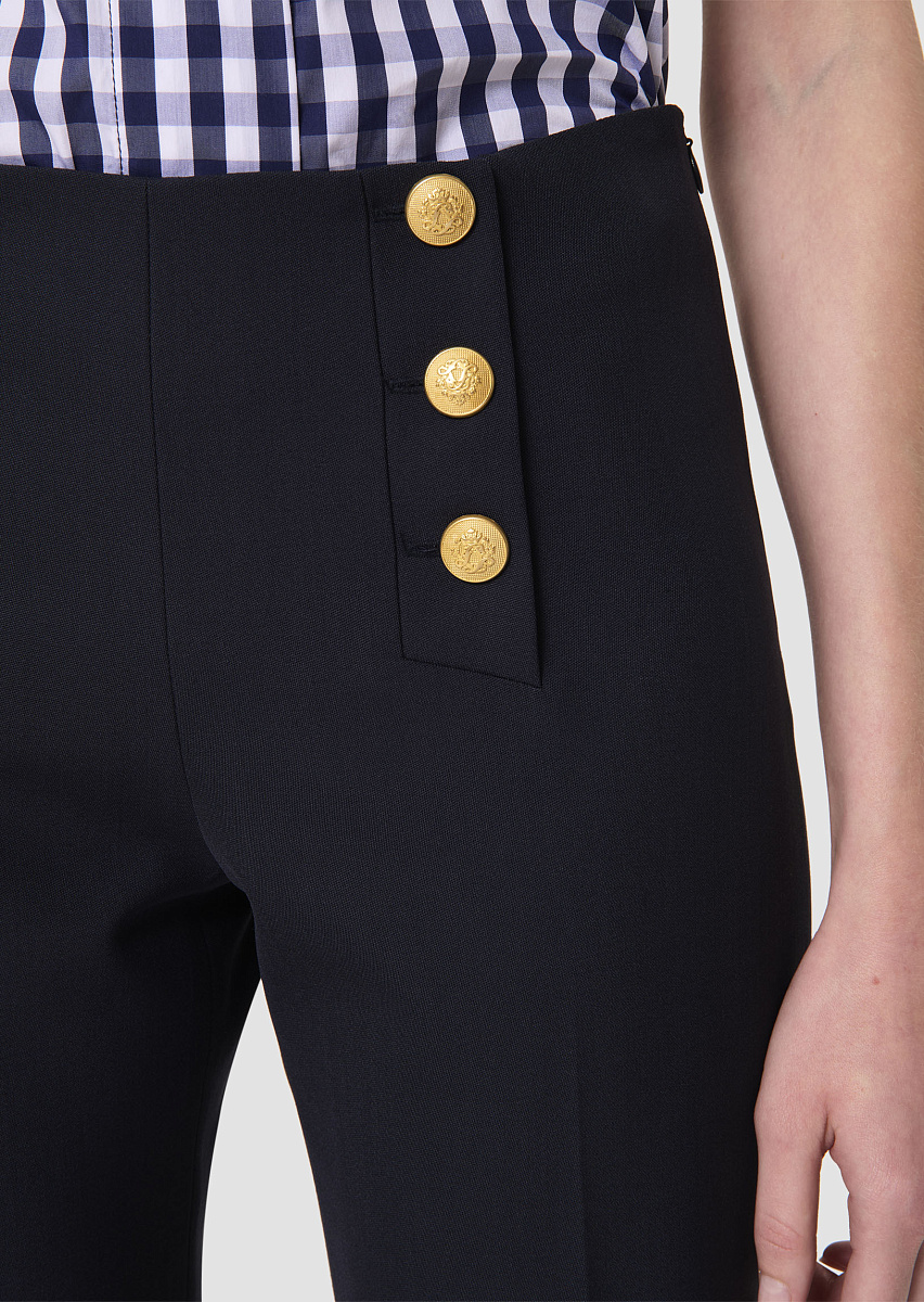 Pepino темно-синие костюмные брюки из шерсти