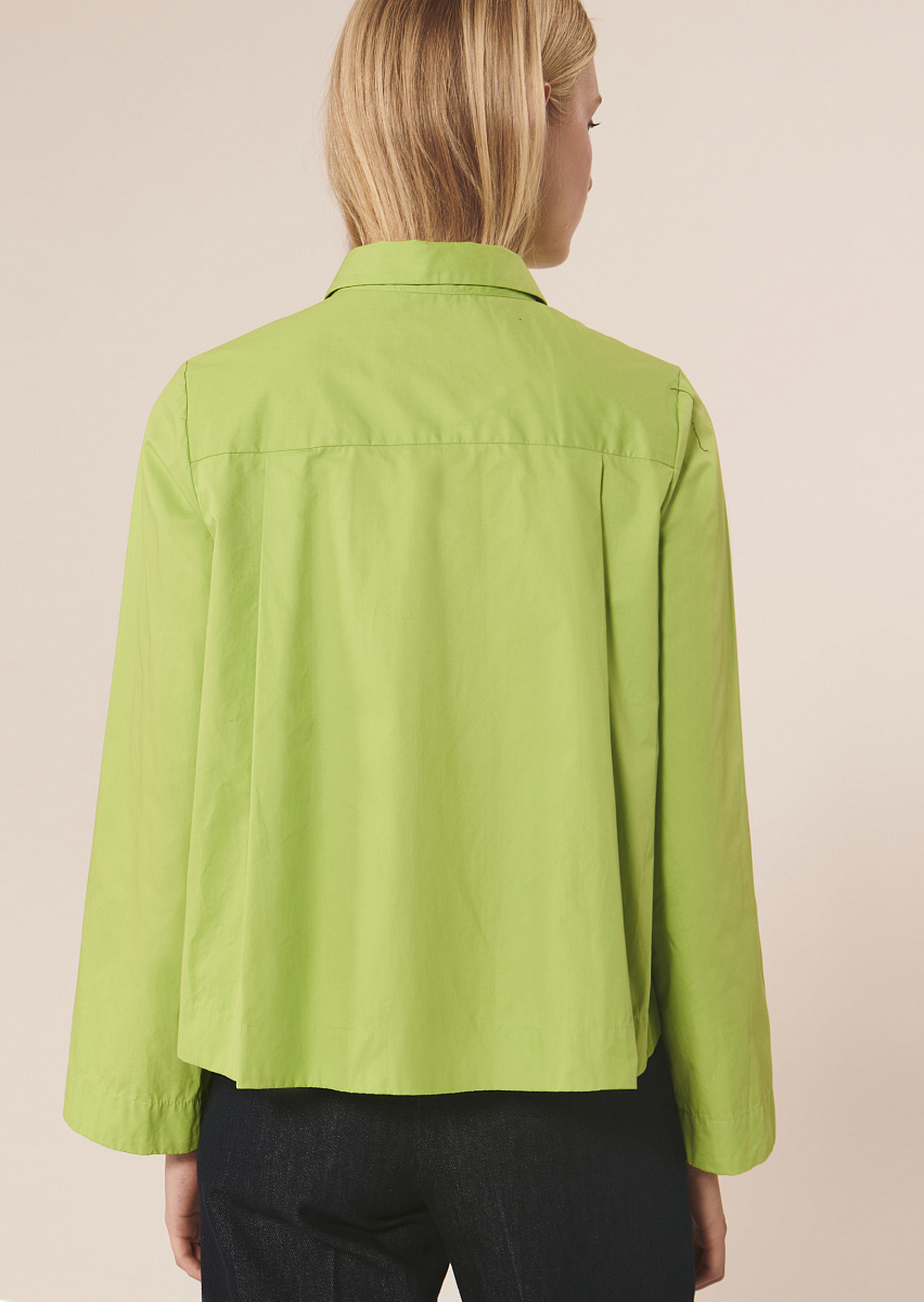 Callie зеленая блуза из поплина