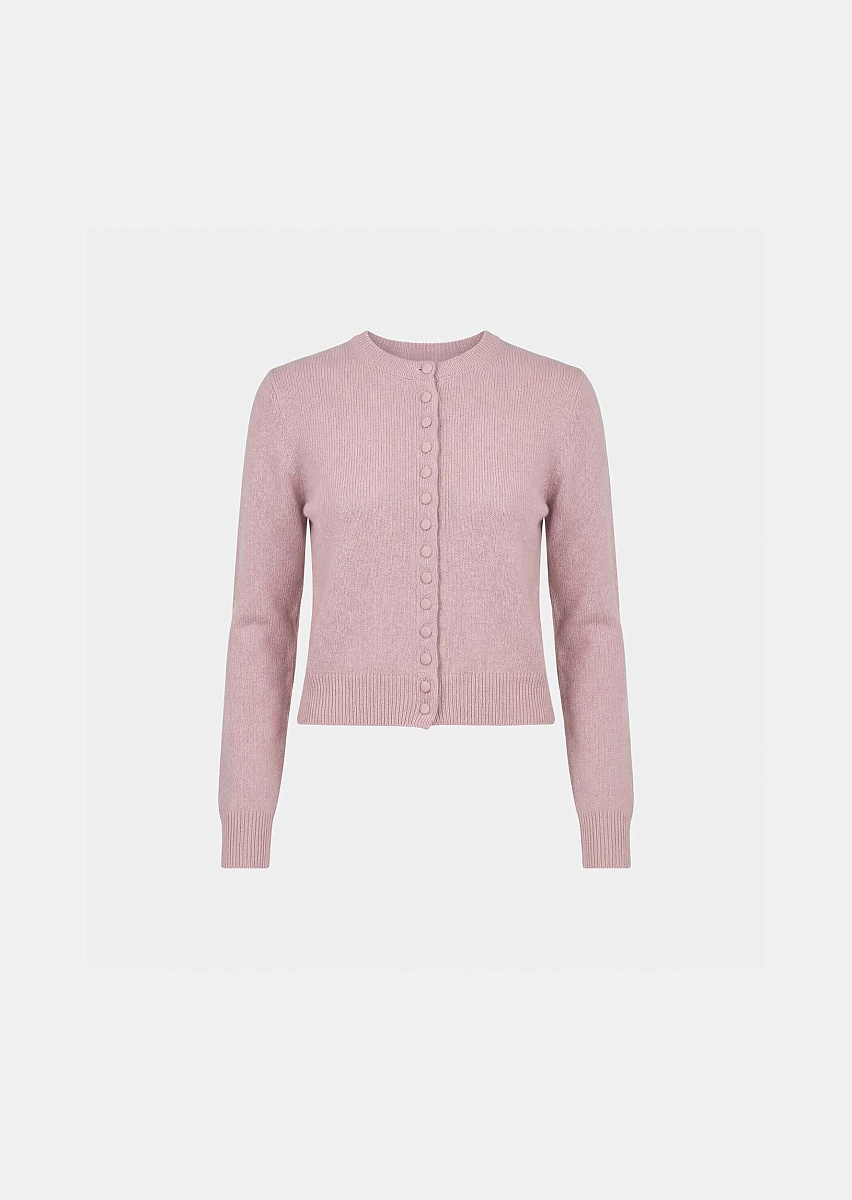 Gaia нежно-розовый кардиган из хлопка