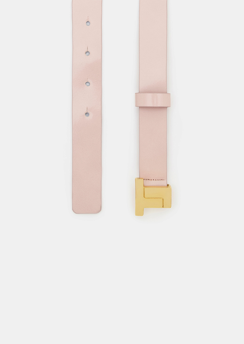 8 Bis mini розовый ремень из гладкой кожи