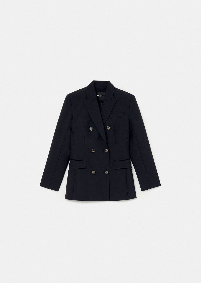 Viola черный костюмный жакет из холодной шерсти Viola черный костюмный жакет из холодной шерсти