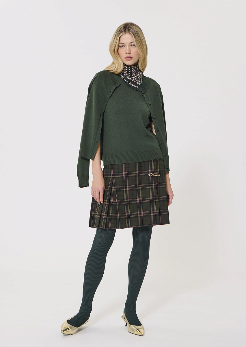 Pica зеленый джемпер из шерсти мериноса