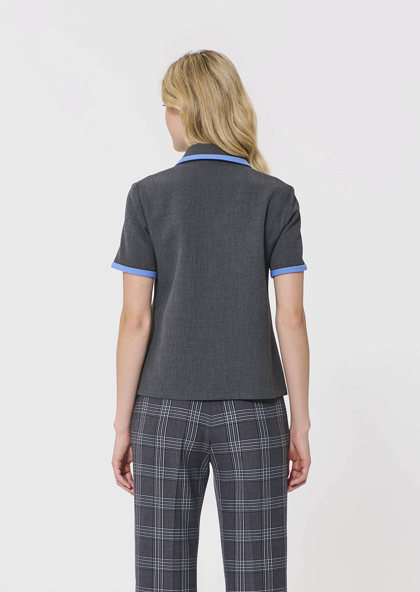 Tina серый топ