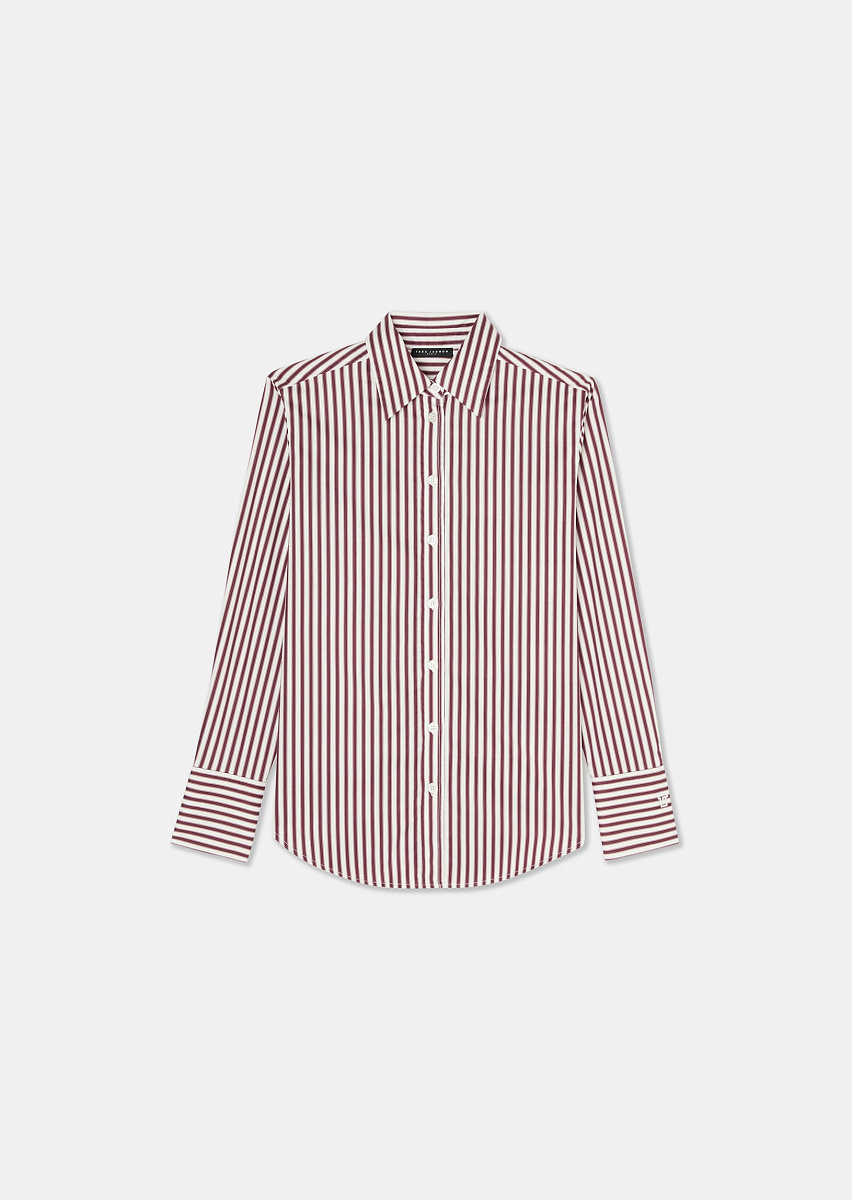 Бордовая блуза Clarisse в полоску Бордовая блуза Clarisse в полоску