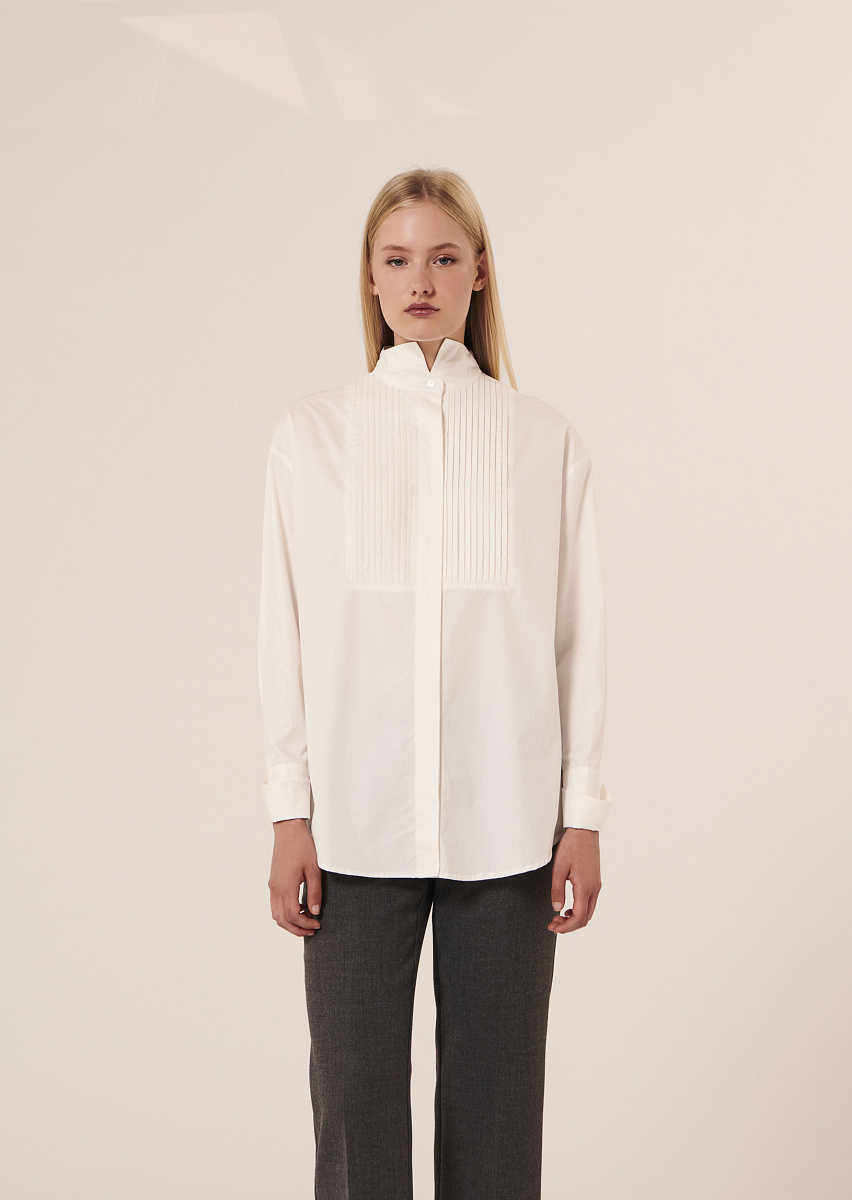 Carlina белая рубашка из поплина