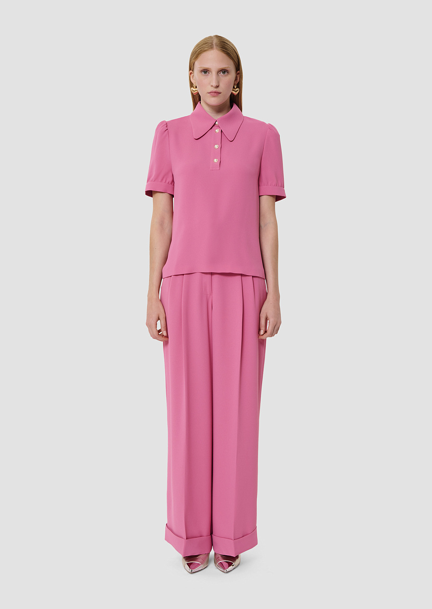 Розовый топ из крепа Tonino Розовый топ из крепа Tonino