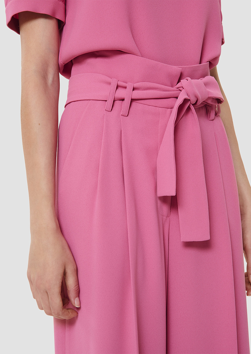 Розовые брюки из крепа Pia Розовые брюки из крепа Pia