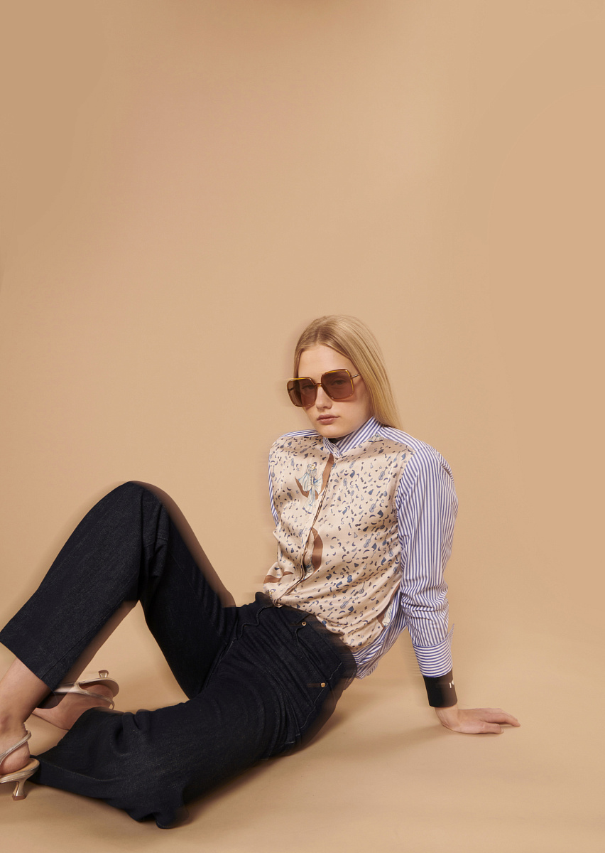 Jerome темно-синие брюки из денима Jerome темно-синие брюки из денима