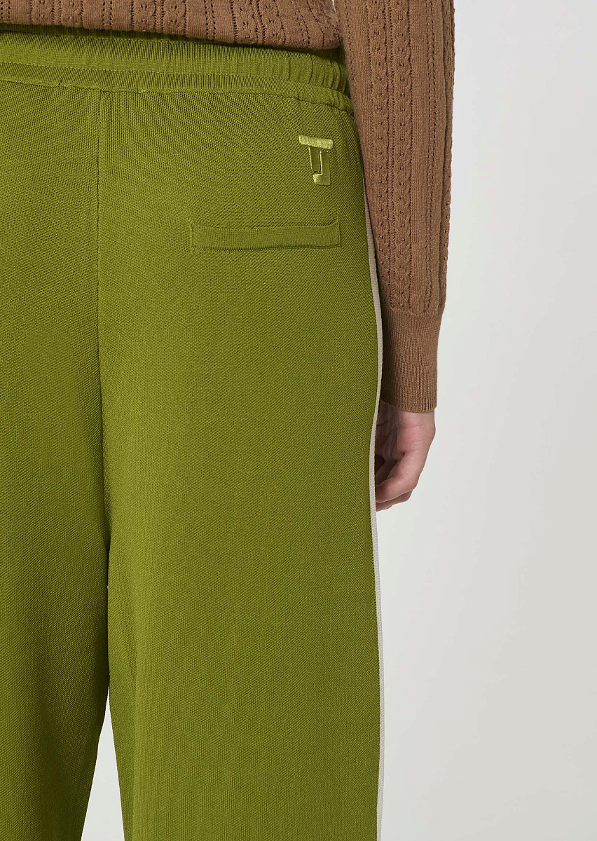 Parker зеленые брюки из технологичного трикотажа