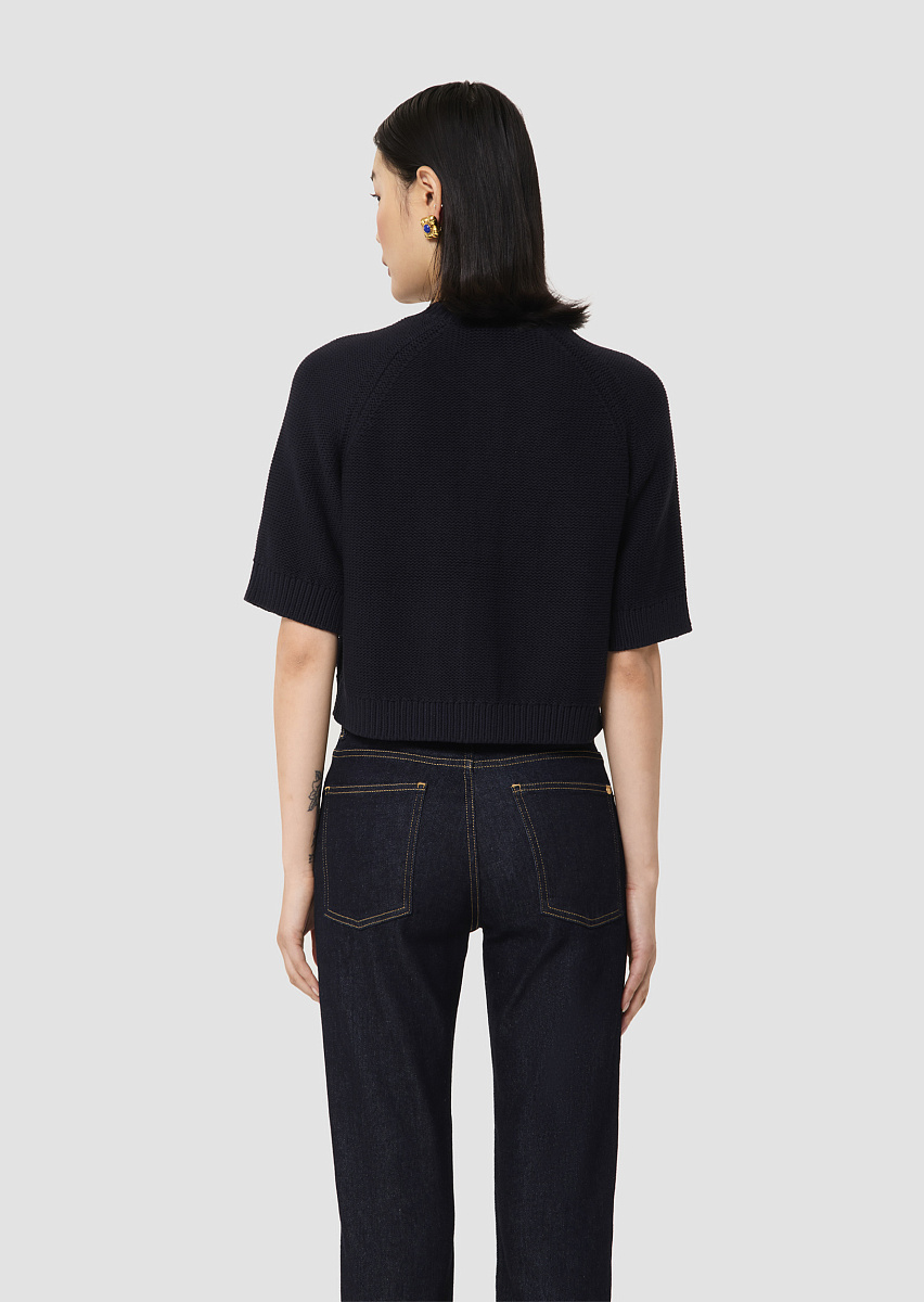 Хлопковый кардиган темно-синего цвета Gracy Хлопковый кардиган темно-синего цвета Gracy