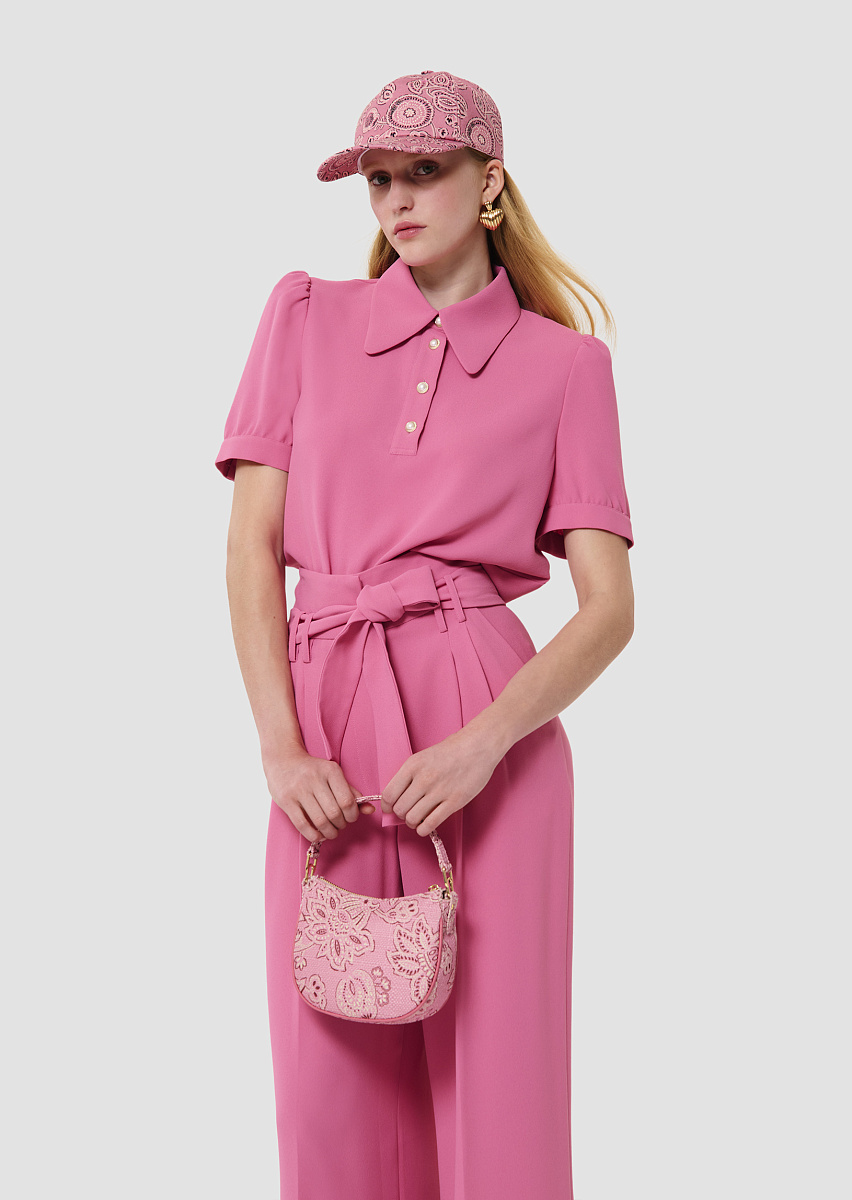 Розовый топ из крепа Tonino Розовый топ из крепа Tonino