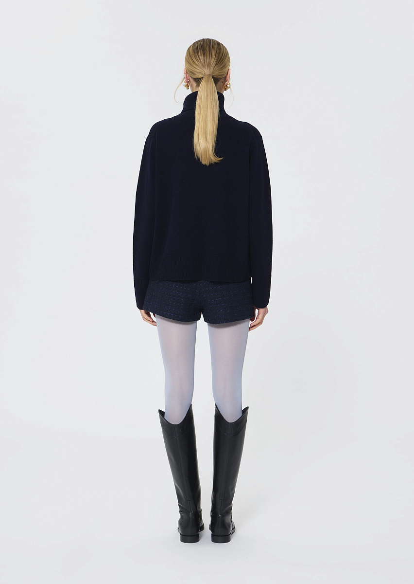 Palia темно-синий свитер из смесовой шерсти