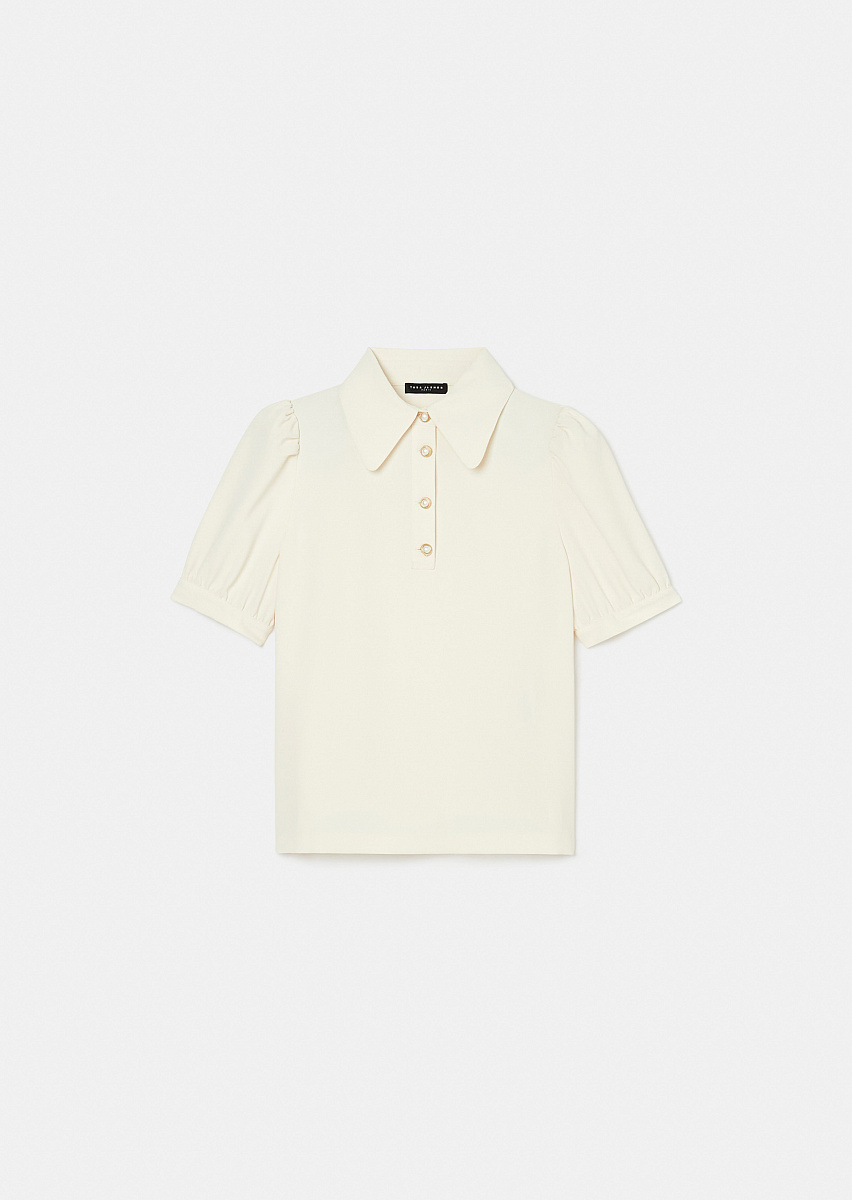 Tonino топ из крепа в цвете экрю