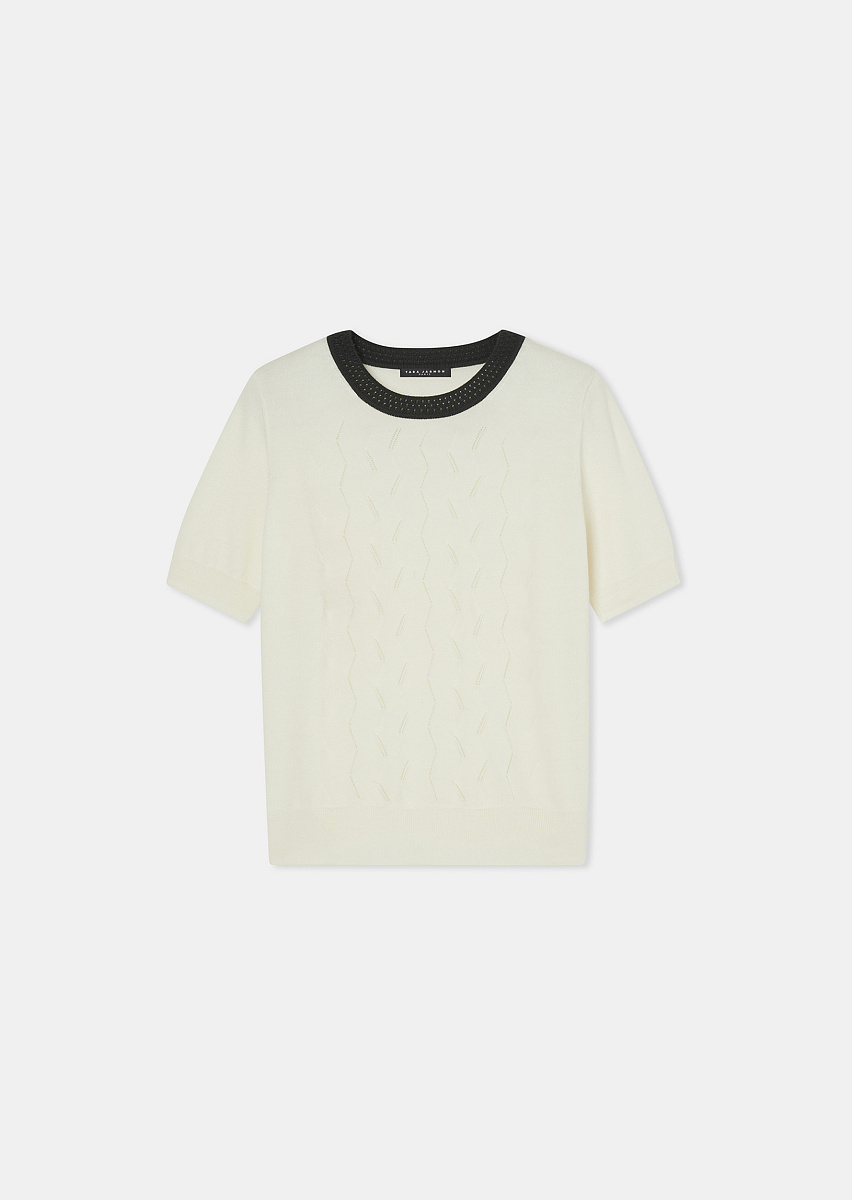 Джемпер Pontaven из шерсти мериноса в цвете экрю