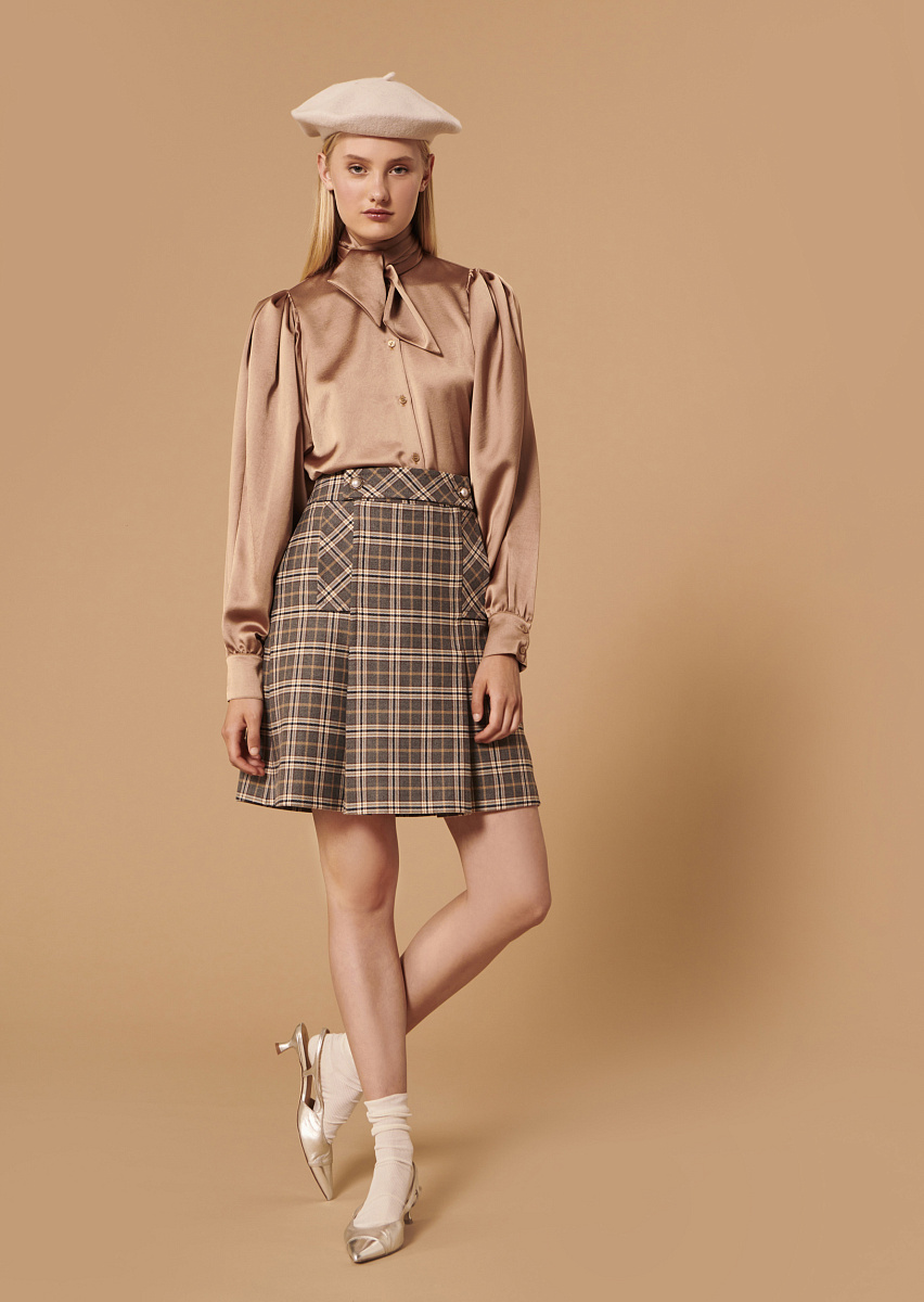 Jimmy серая юбка в клетку Jimmy серая юбка в клетку