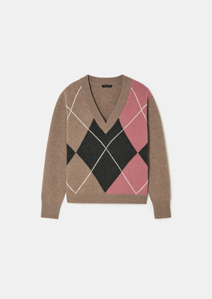 Primo серо-коричневый джемпер