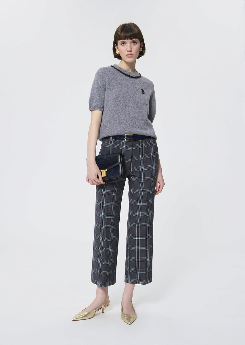 Phileas серый джемпер с эффектом меланж