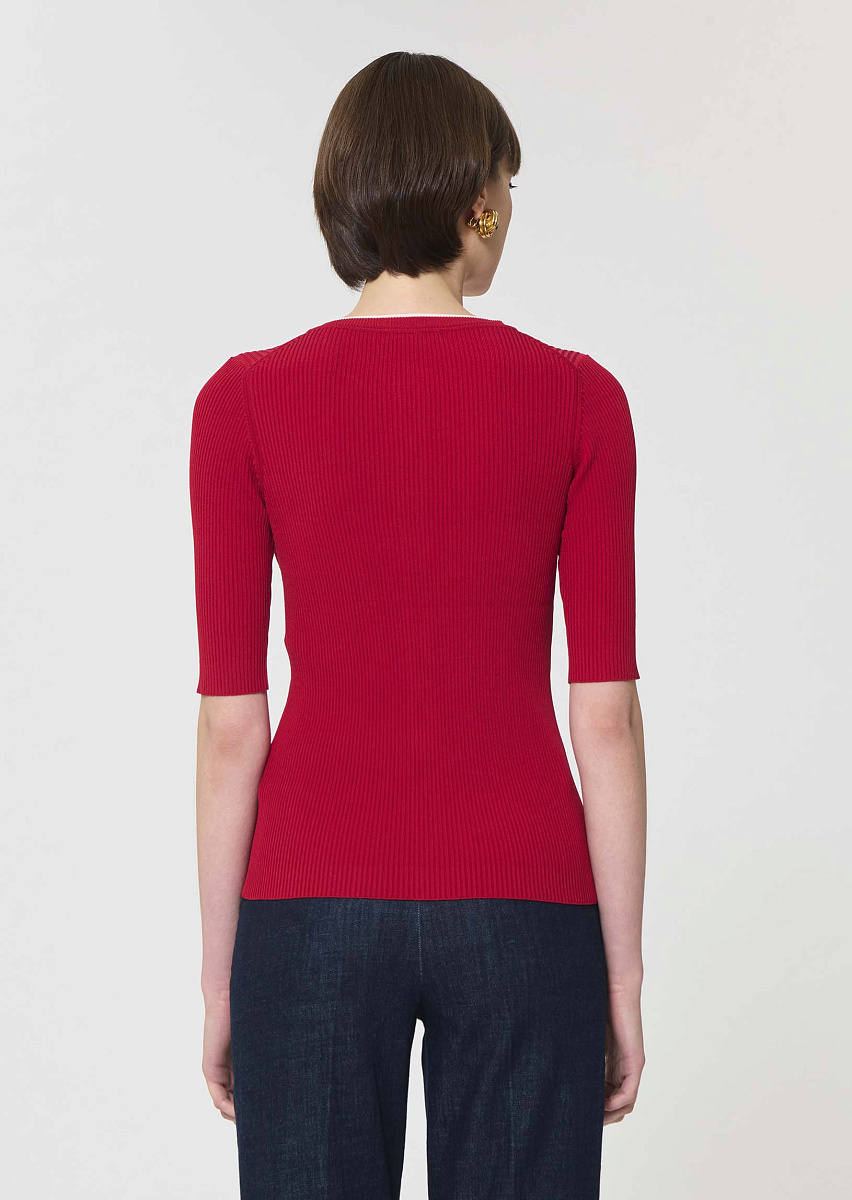 Gipsy красный кардиган в рубчик