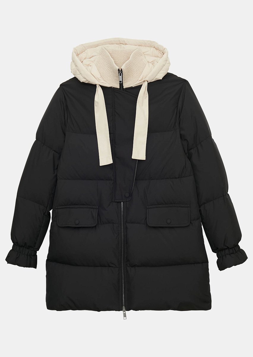 Daphne стеганый пуховик в черном цвете Daphne стеганый пуховик в черном цвете