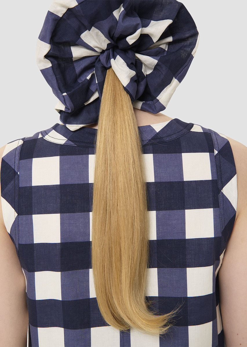 Темно-синий топ Tepee в клетку виши