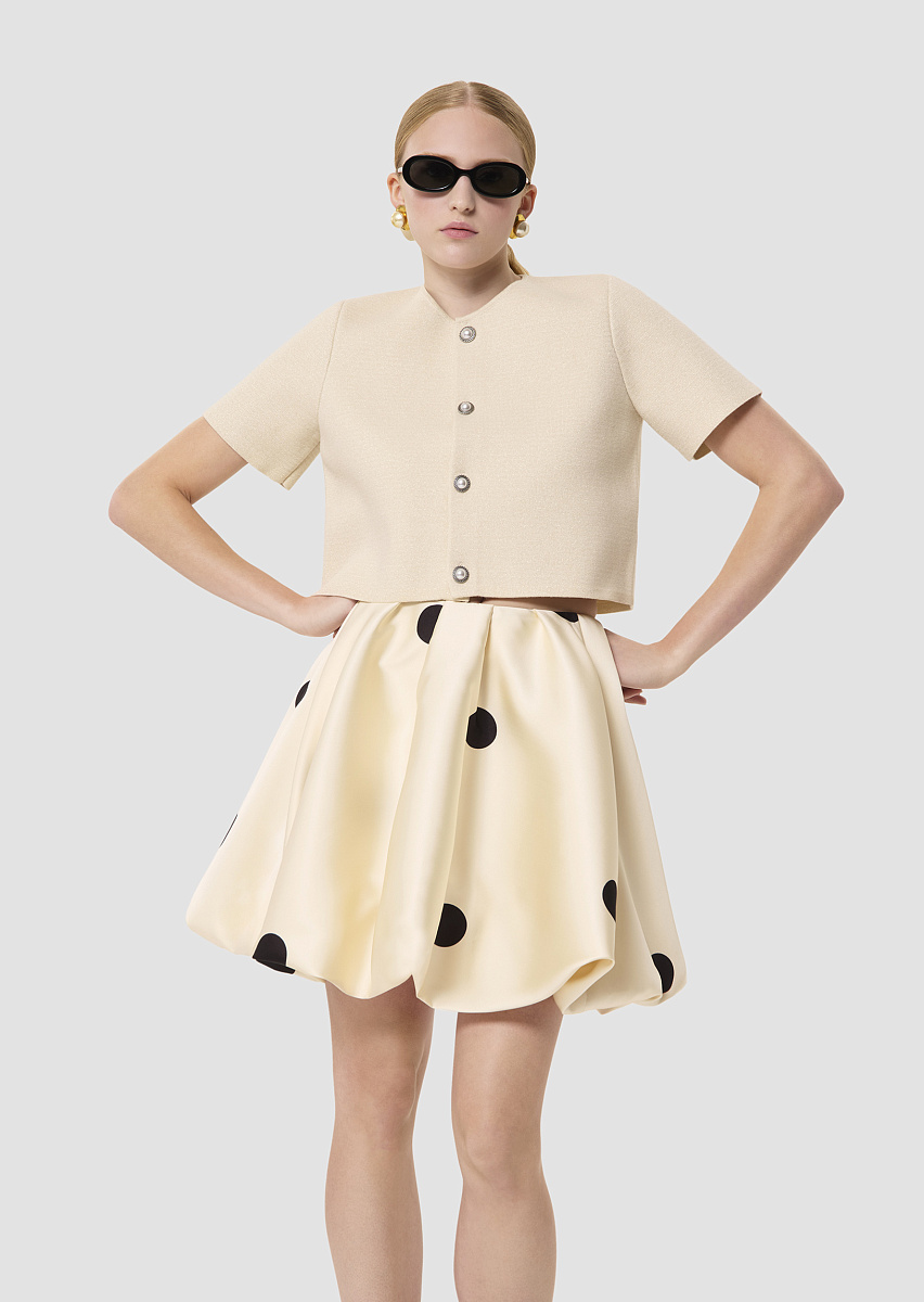 Glitter кардиган в цвете экрю