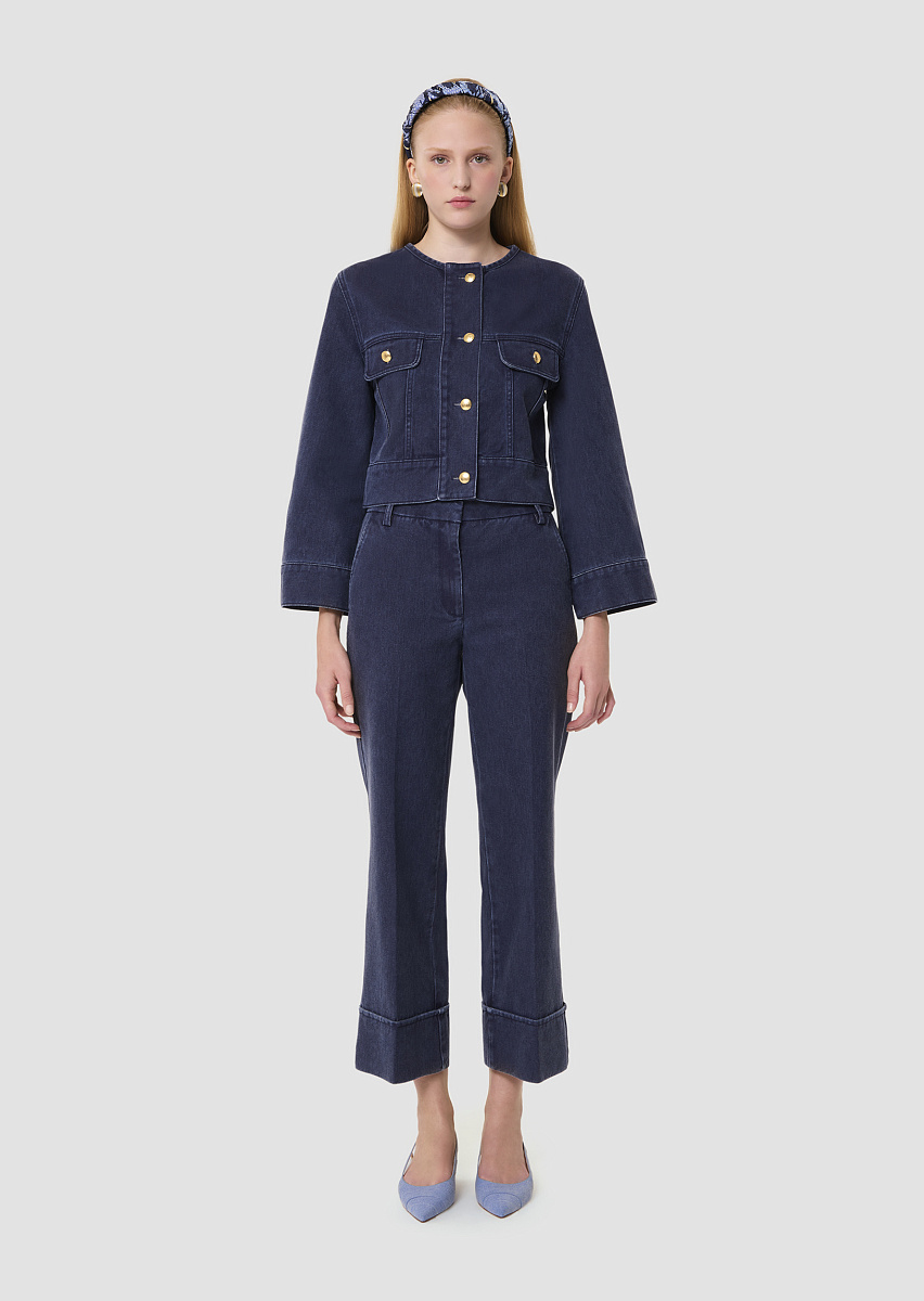 Vick синий жакет из необработанного денима