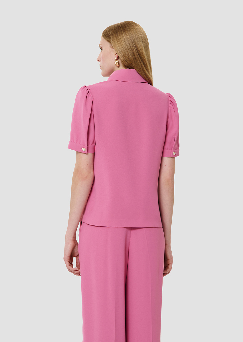 Розовый топ из крепа Tonino Розовый топ из крепа Tonino