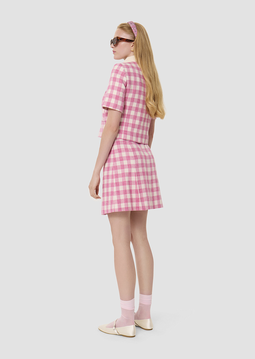 Josef розовая юбка в клетку виши Josef розовая юбка в клетку виши