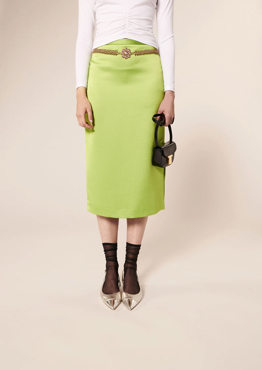 Jenny зеленая атласная юбка Jenny зеленая атласная юбка