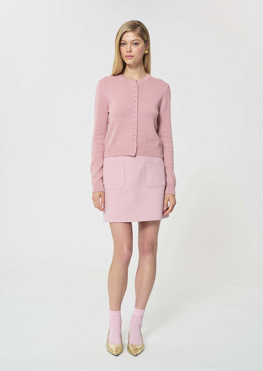 Gaia нежно-розовый кардиган из хлопка Gaia нежно-розовый кардиган из хлопка