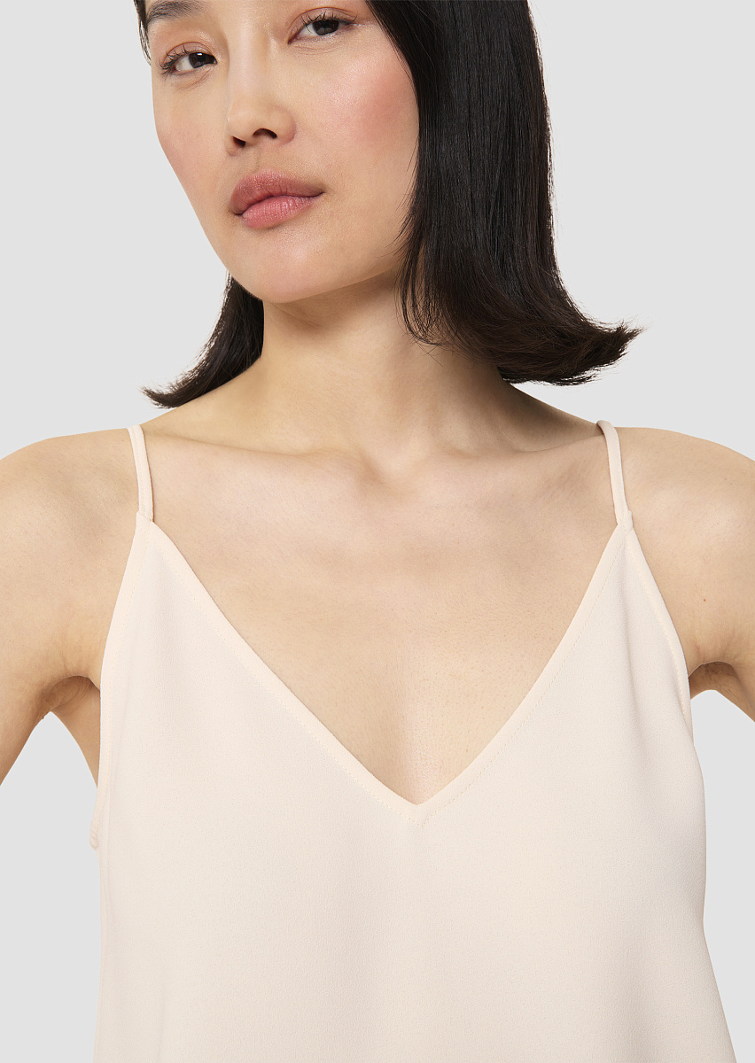 Tamara топ из крепа в цвете экрю