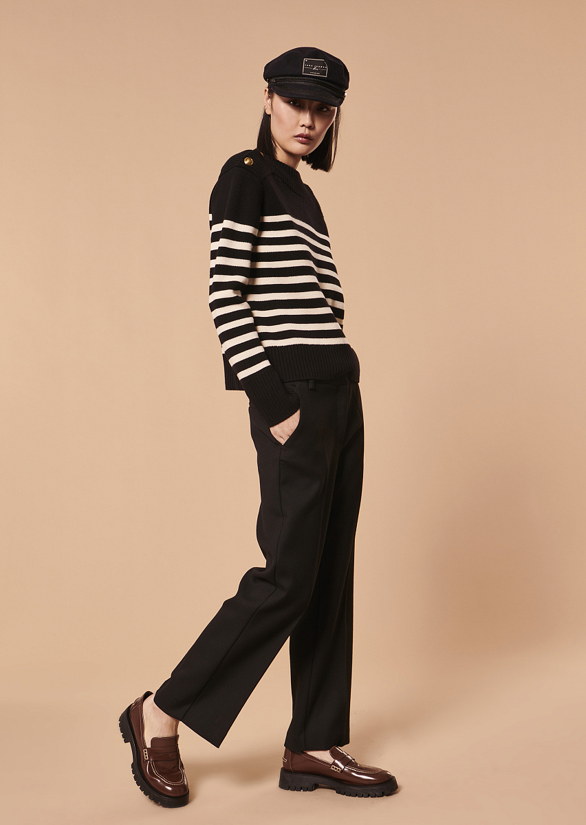 Pampille черные парусиновые брюки Pampille черные парусиновые брюки