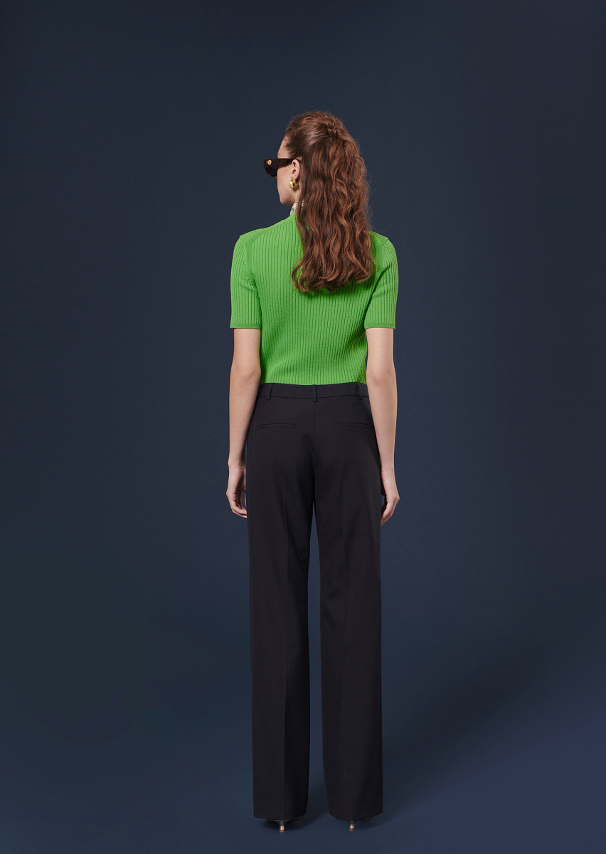 Peter темно-синие брюки из холодной шерсти Peter темно-синие брюки из холодной шерсти