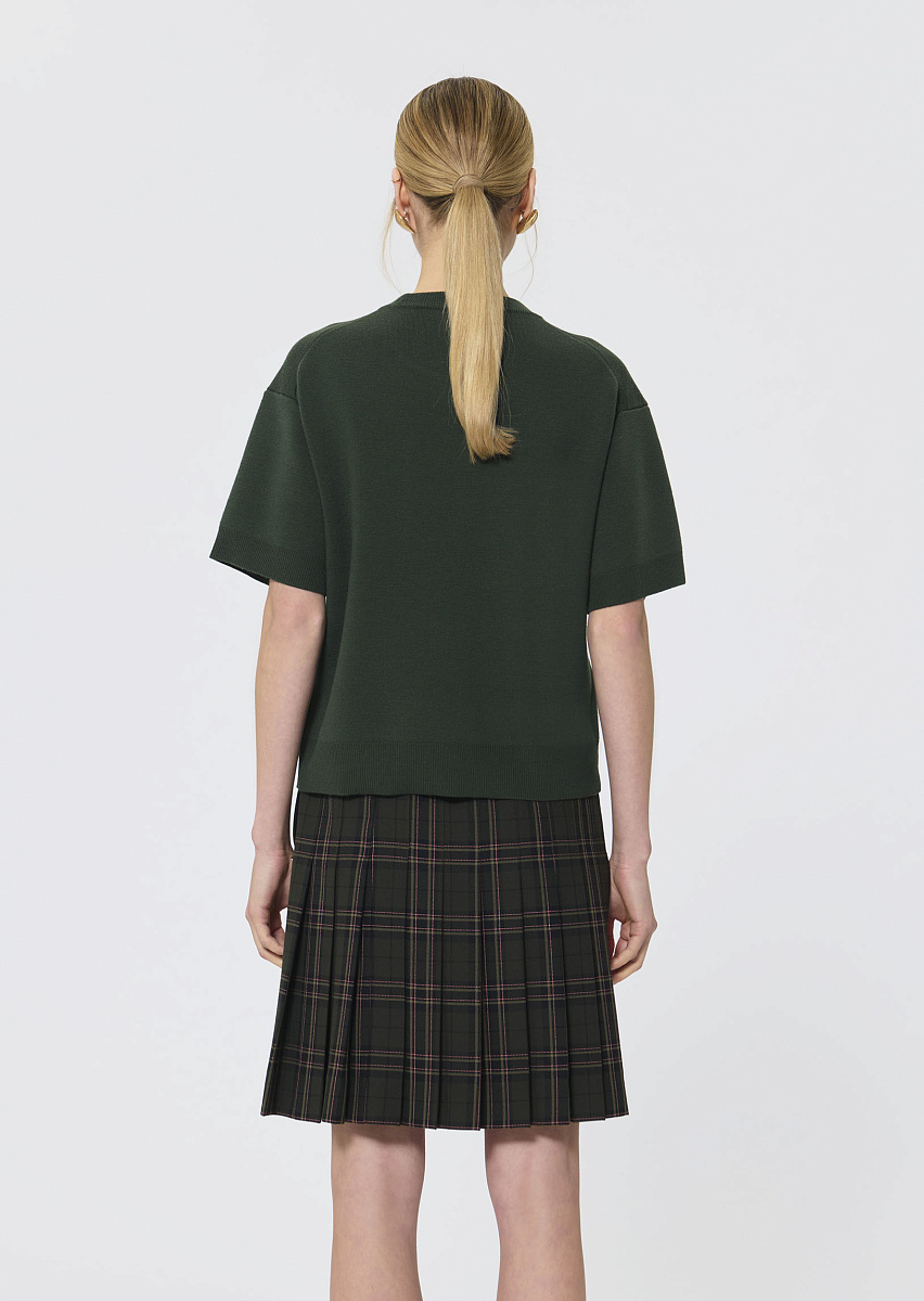 Pamelia зеленый джемпер из смесовой шерсти