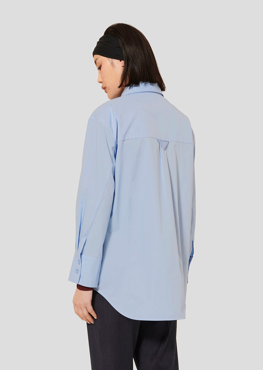 Carlotta небесно-голубая блуза из поплина