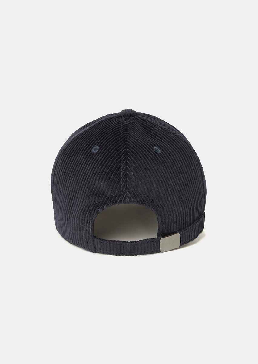 Carole темно-синяя кепка из вельвета