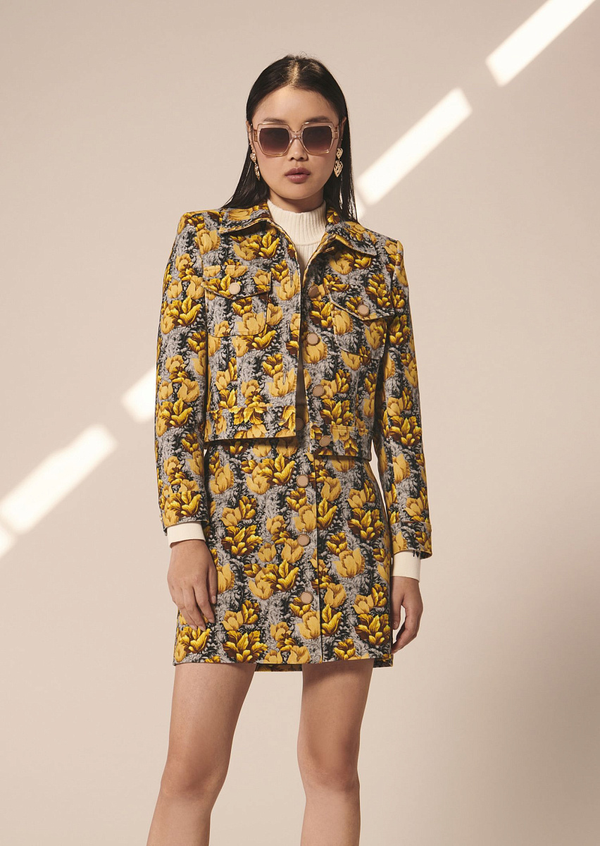 Vascano серый жакет с цветочным принтом Vascano серый жакет с цветочным принтом