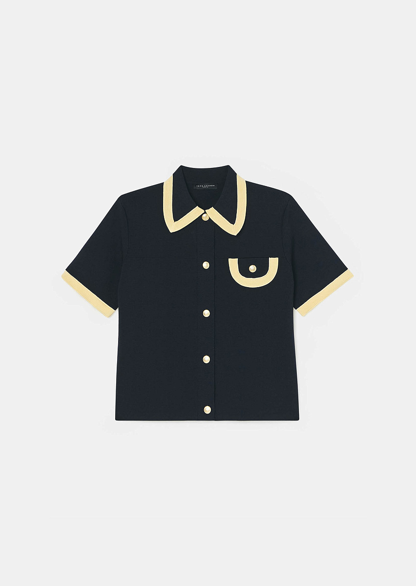 Pacha джемпер темно-синего цвета из плотного трикотажа Pacha джемпер темно-синего цвета из плотного трикотажа