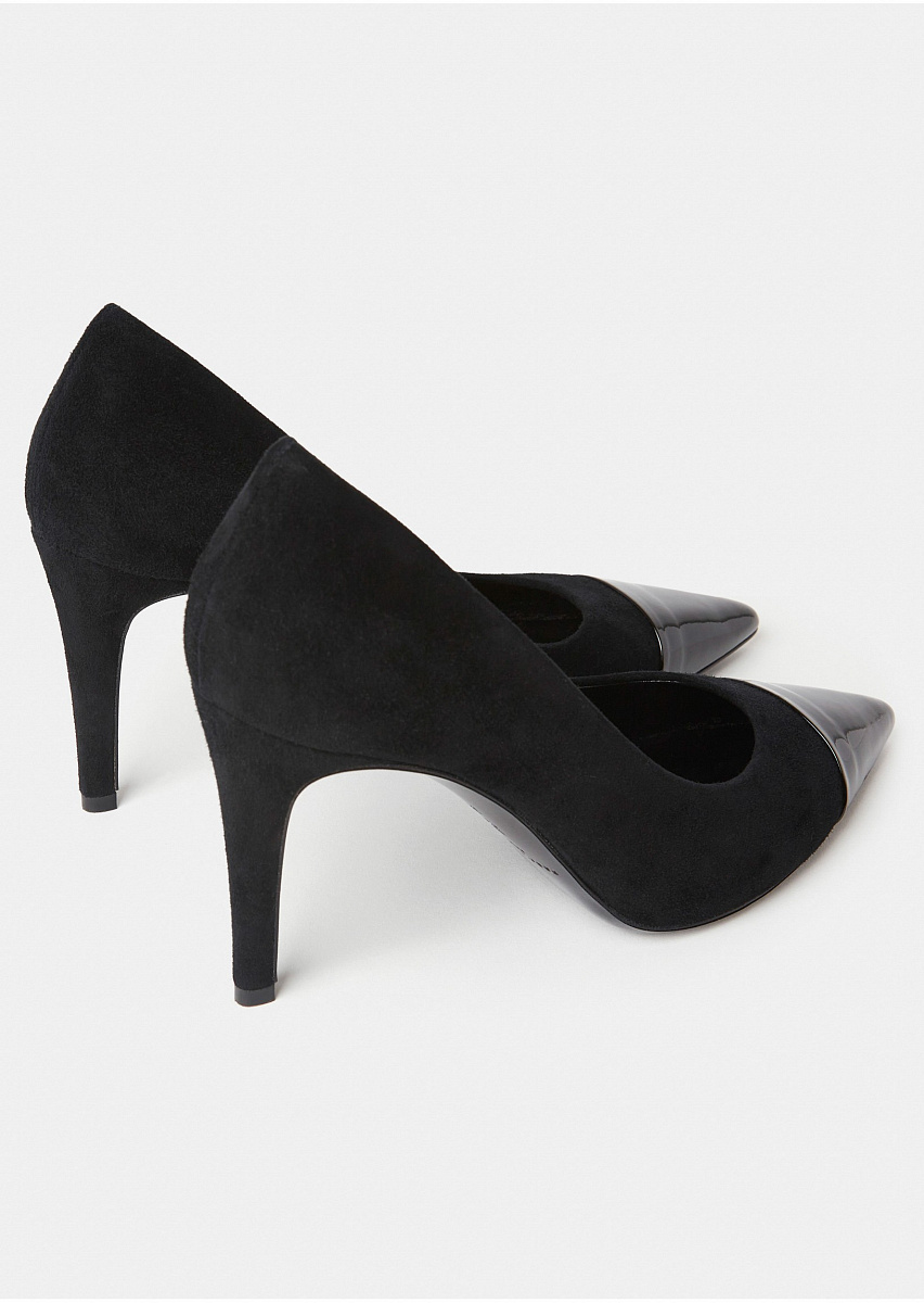 Krystine черные туфли-лодочки из замши