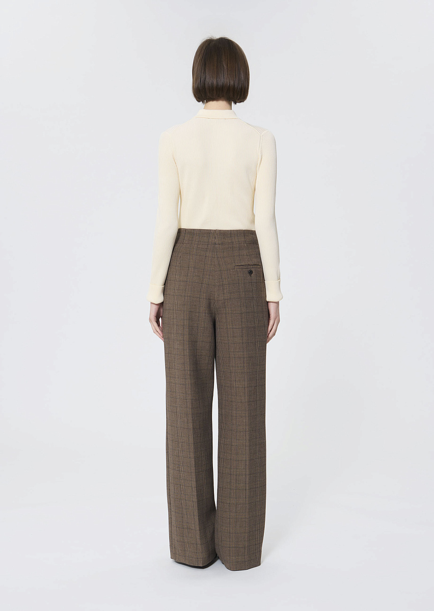 Parigi коричневые брюки с узором в клетку