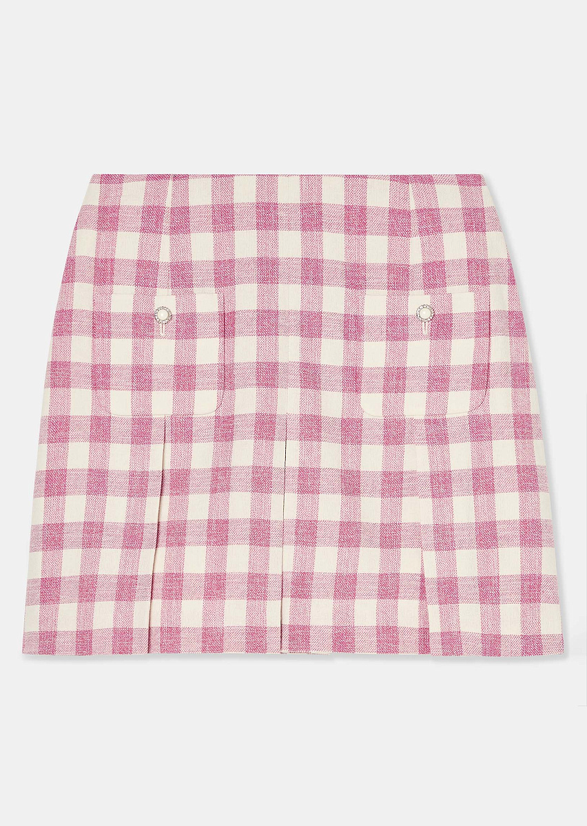 Josef розовая юбка в клетку виши Josef розовая юбка в клетку виши