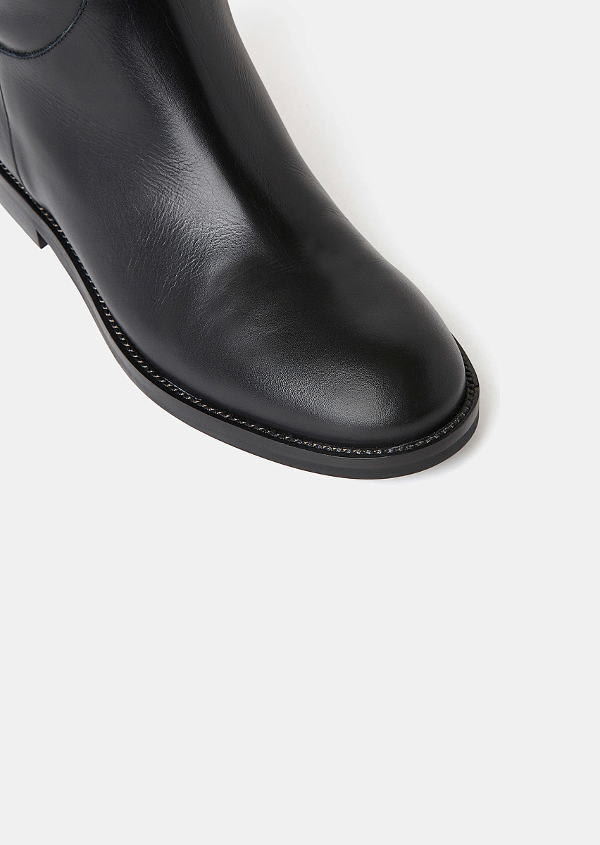 Черные кожаные сапоги Kayleigh 