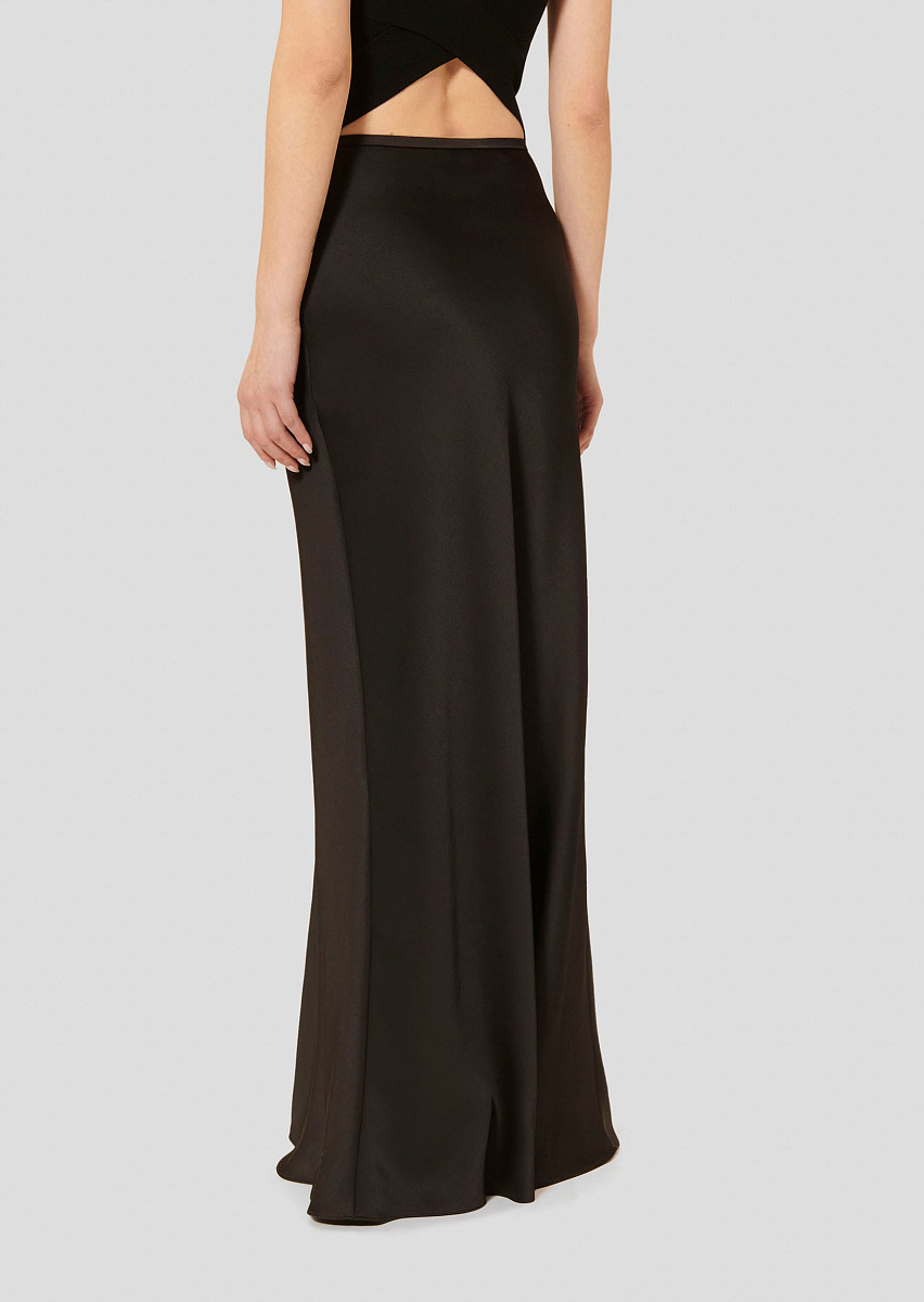 Jesta струящаяся черная юбка из атласа