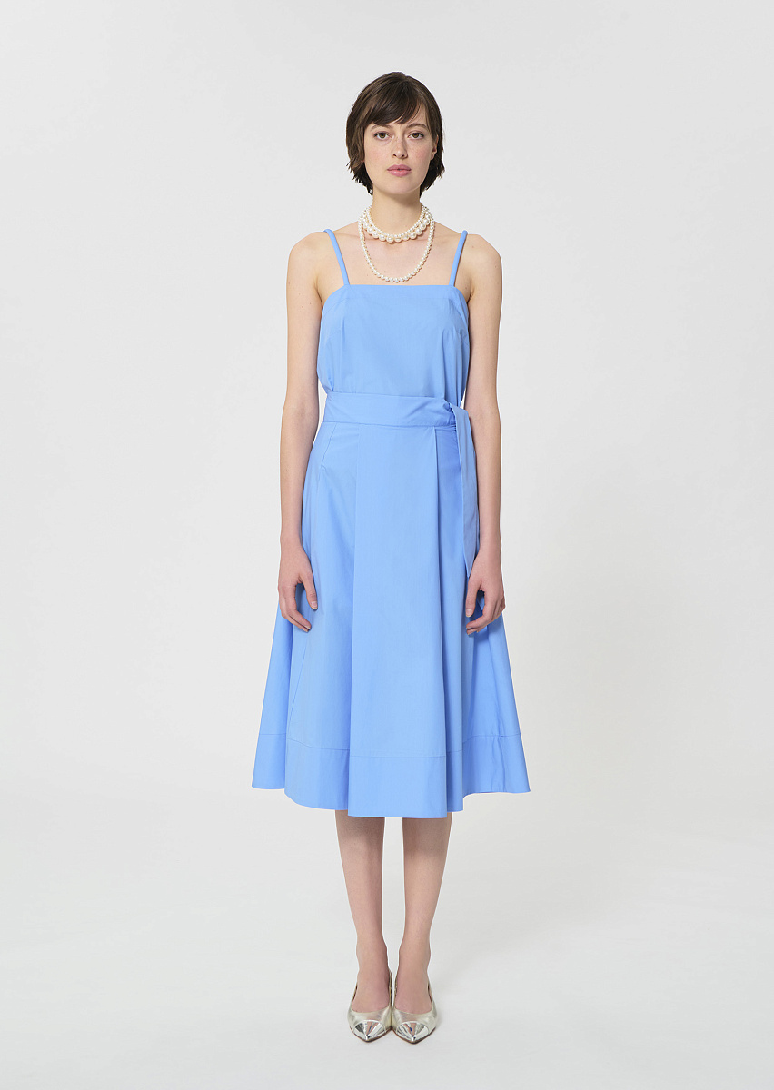 Jolly небесно-голубая юбка из поплина