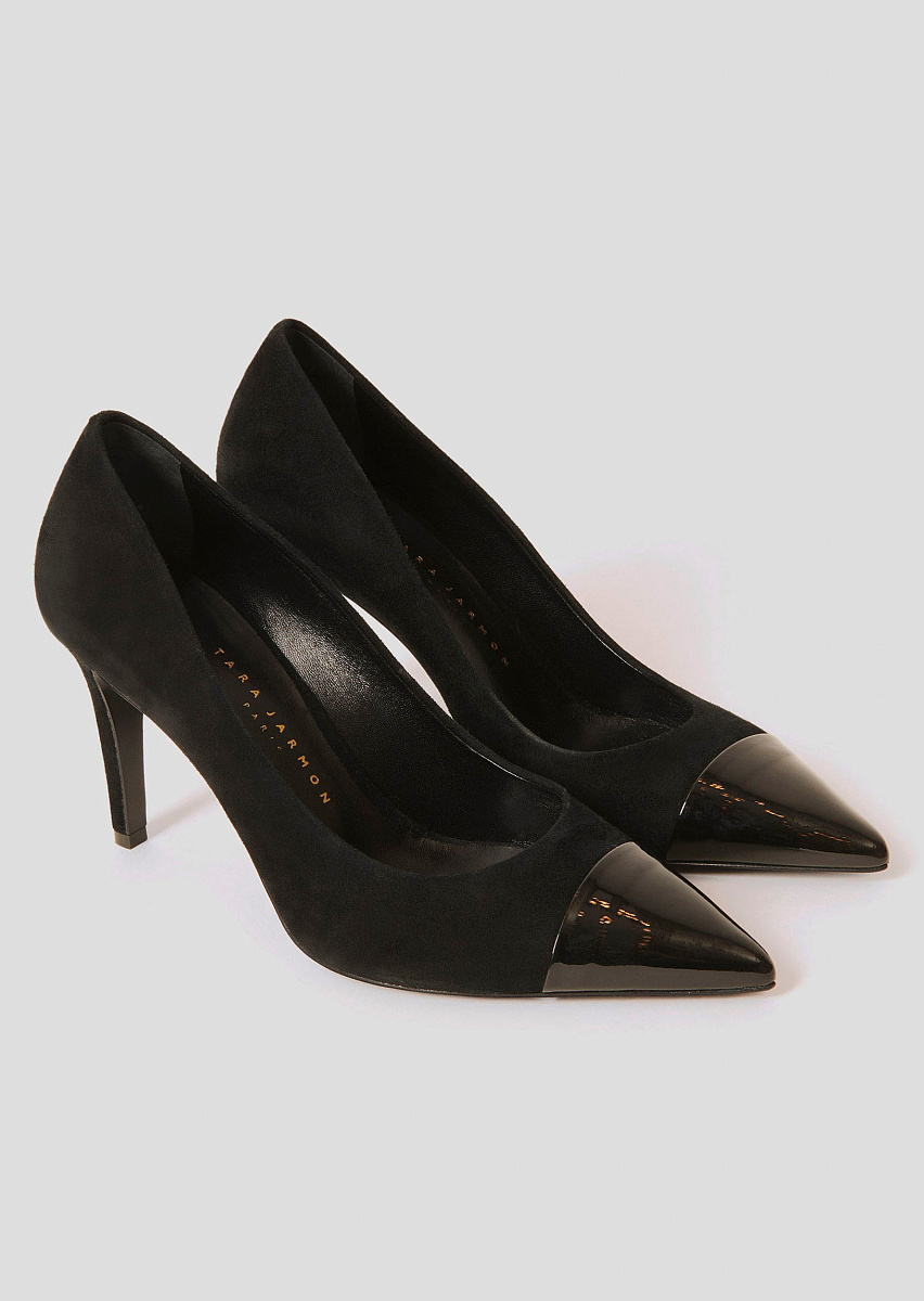 Krystine черные туфли-лодочки из замши