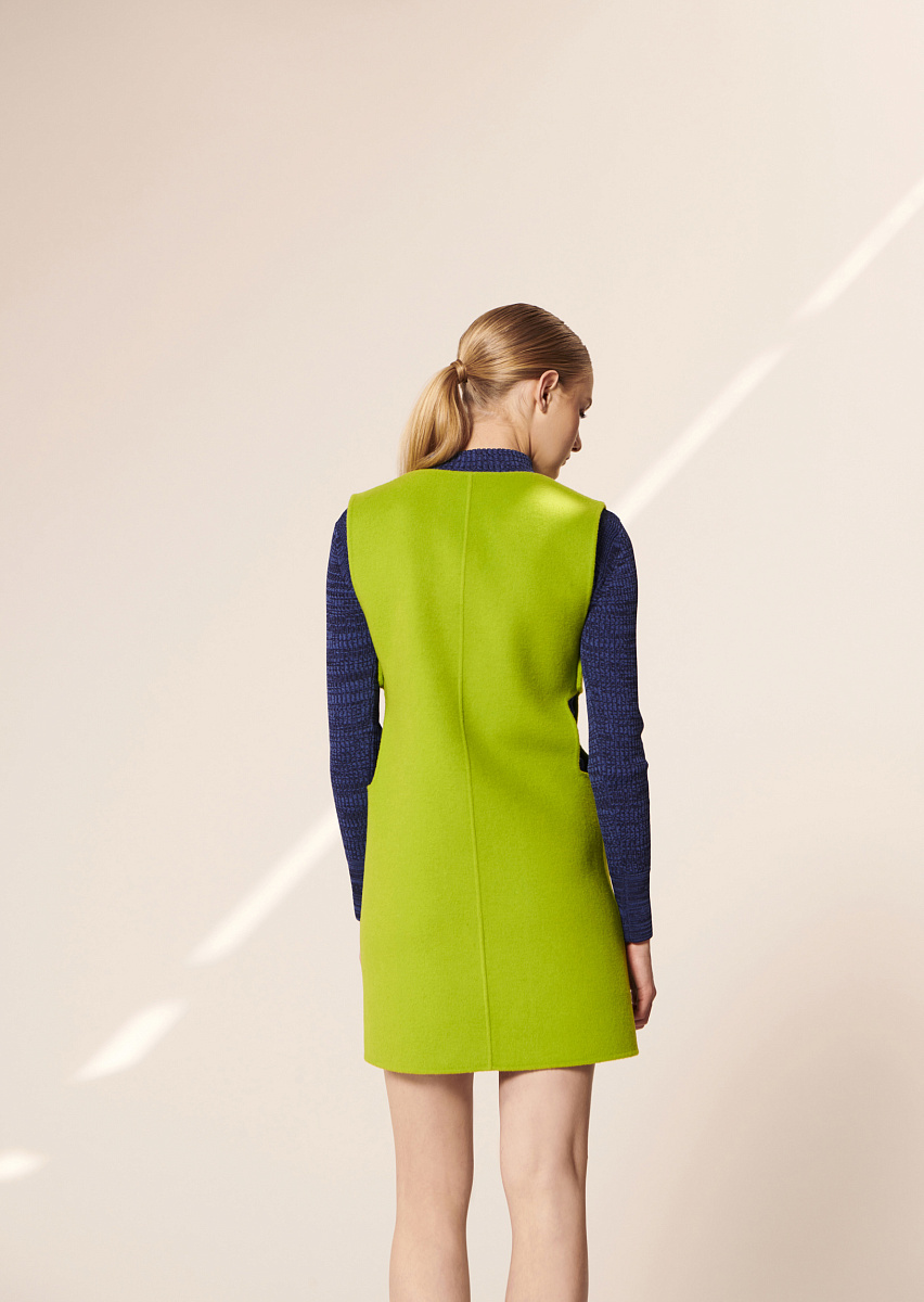 Roma зеленое платье из двусторонней шерсти Roma зеленое платье из двусторонней шерсти