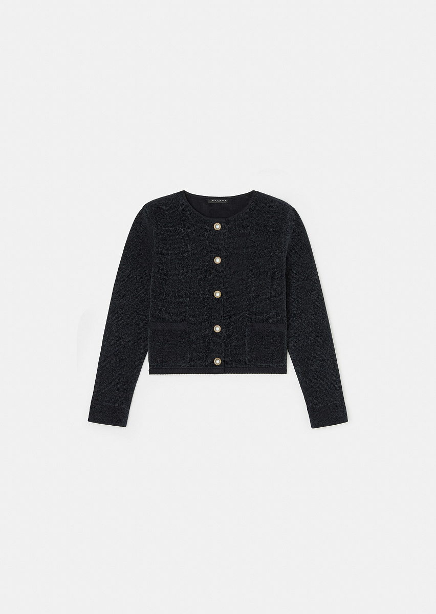 Темно-синий кардиган Guest  из плотного трикотажа